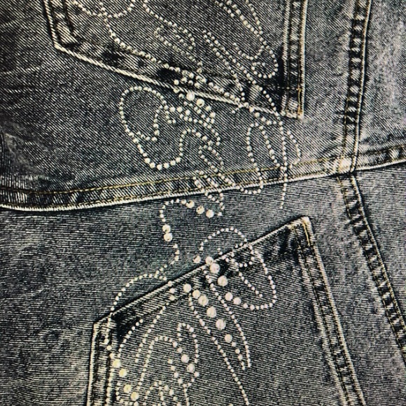 Stylish Blue Acid Wash Women Jeans - Picture 3 of 3